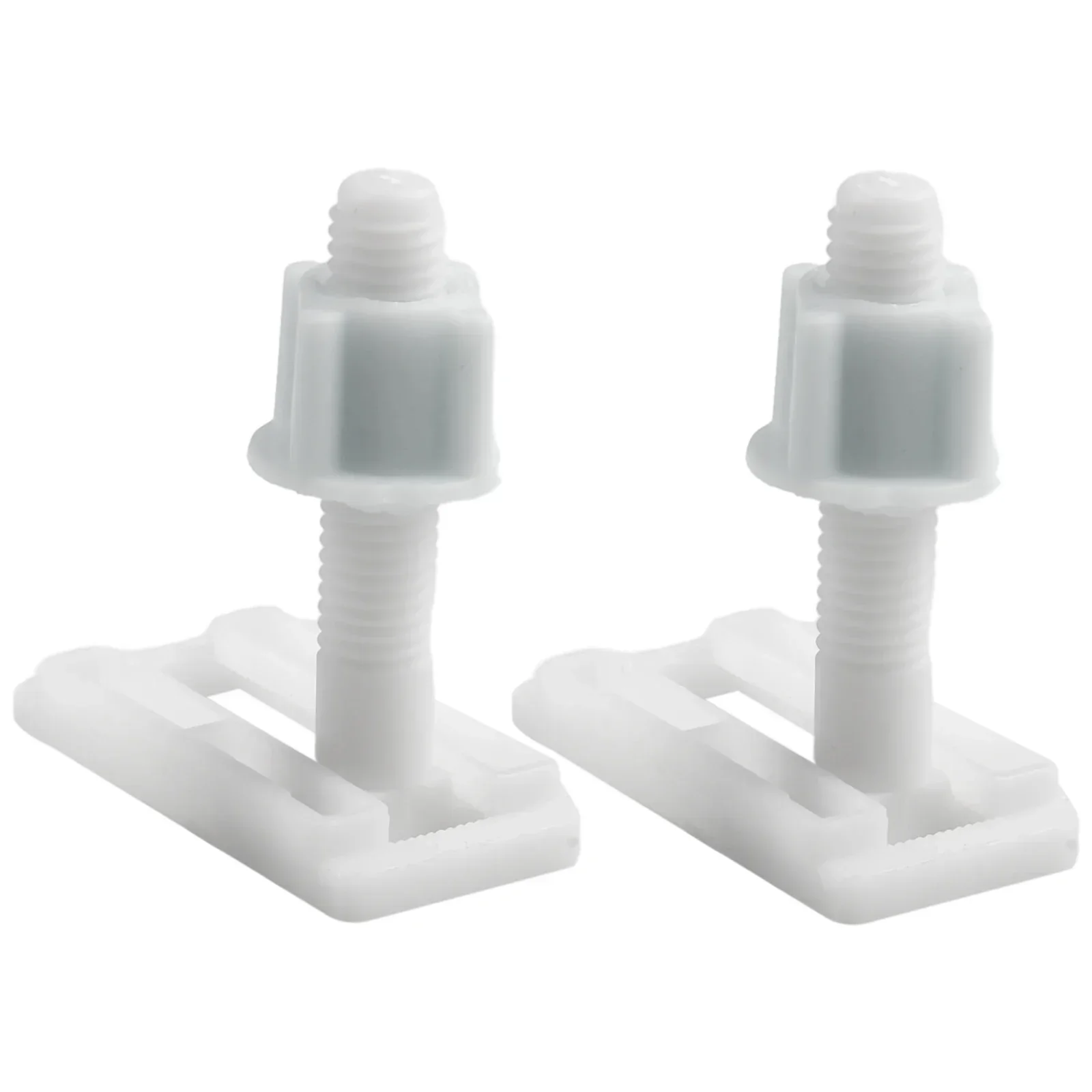 1 Set Toilet Seat Hinge Bolts Screw Fixing Fitting Kit Plastic Toilet Lid Hinge Repair Bolts Bathroom Accessories toilet seat accessories toilet hinge replacement