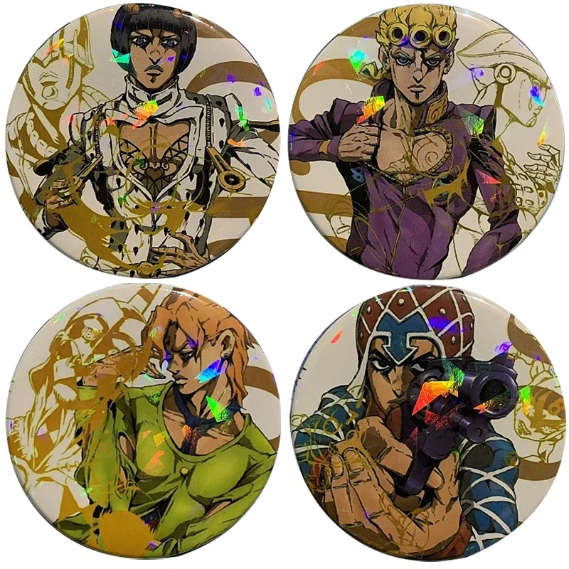 Anime Jojos Bizarre Adventure Spilla Cosplay Giorno Giovanna Bruno Buccellati Distintivi Per Vestiti Zaino Decorazione Pin Gioielli