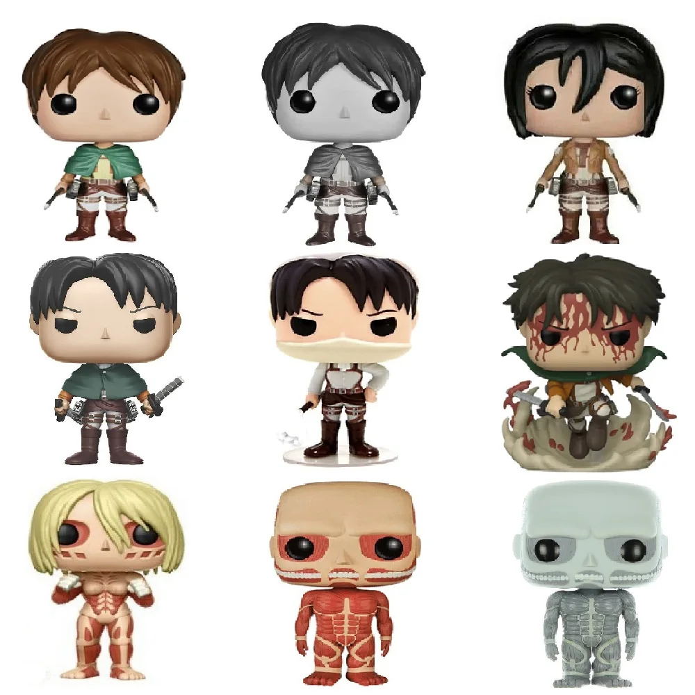 

Attack on Titan Levi 235# Eren #20 Mikasa #21 #23 #233 #239 #1170 #1169 Vinyl Figure Model Toys for Kids Gifts