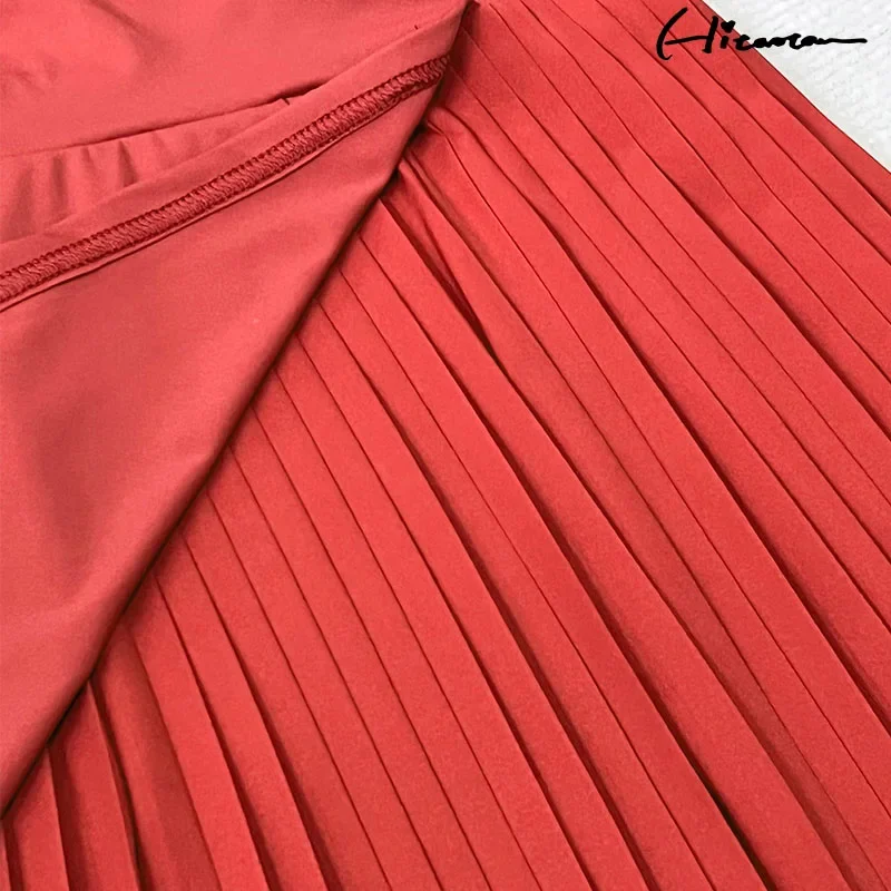 Tennis Wear for Women Spring and Summer Sleeveless Polo Shirt Dress Pleated Skirt French V-Neck Sports Casual Dresses