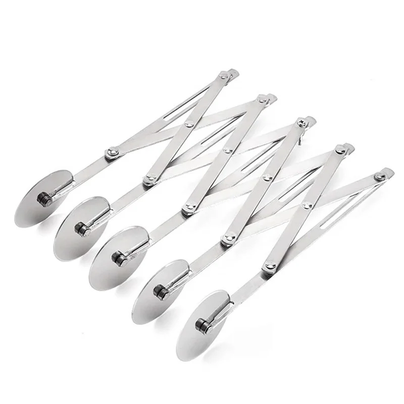 Pizza Cutter Roller Cutter Pizza Bakeware Pizza Knife Pizza Roller Pizza Roller Pin 3/5/7 Wheels Cutter Dough Divider Side Pasta Knife Flexible Roller Blade Pizza Pastry Peeler Stainless Steel Bakeware Tools