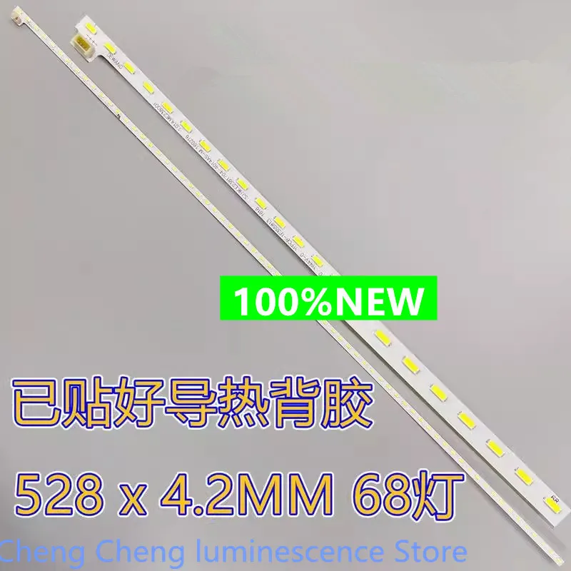 Per Hisense 24 N3F Hk238Wledm-Jk34H Pn238Ct02-14 68Led 4Pin 528Mm 100% Nuova Striscia Di Retroilluminazione A Led