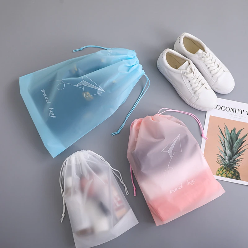 3pcs Waterproof Transparent Visible Drawstring Bag Beach Bag Swimming Underwear Socks Shoes Organizer Travel Camping Storage waterproof dry bag