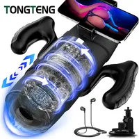 High Speed Automatische Thrusting Kolben Stroker Masturbator Teleskop Vagina Blowjob Masturbation Sex Maschine Sex Spielzeug für Männer 18 1