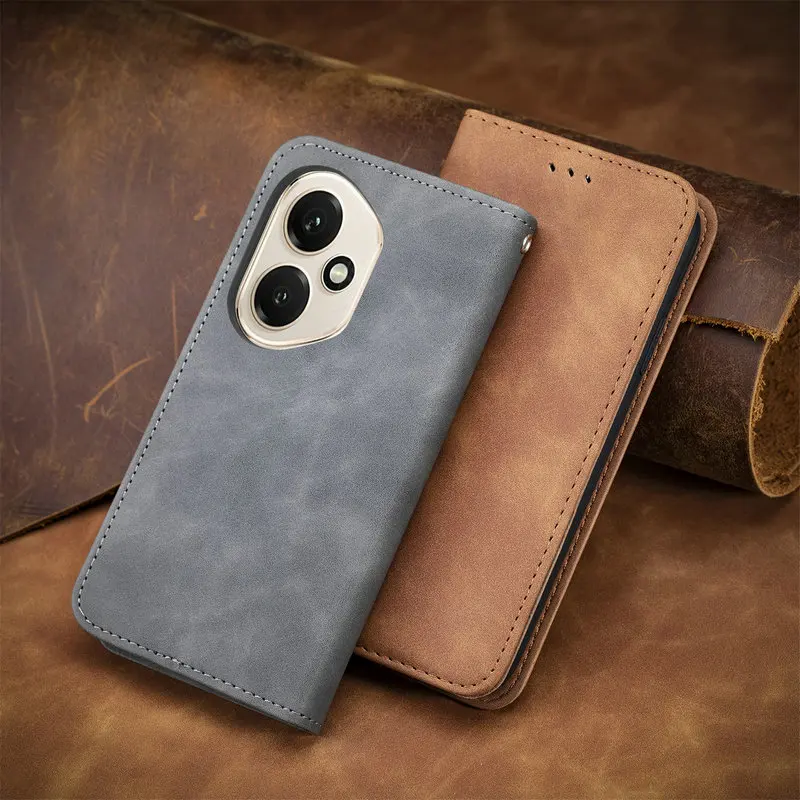 Luxury Leather Magnetic Flip Case Book Cover
