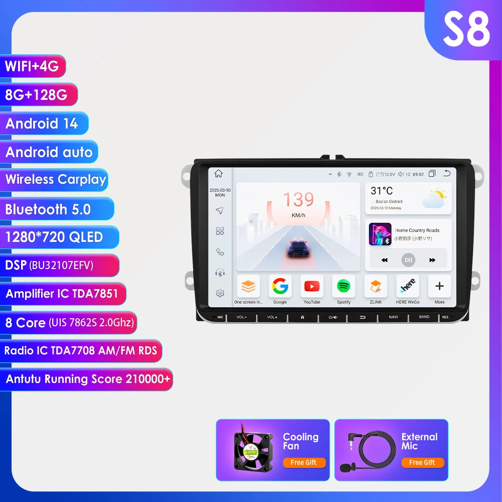 S8 8G 128G 8cores 4G