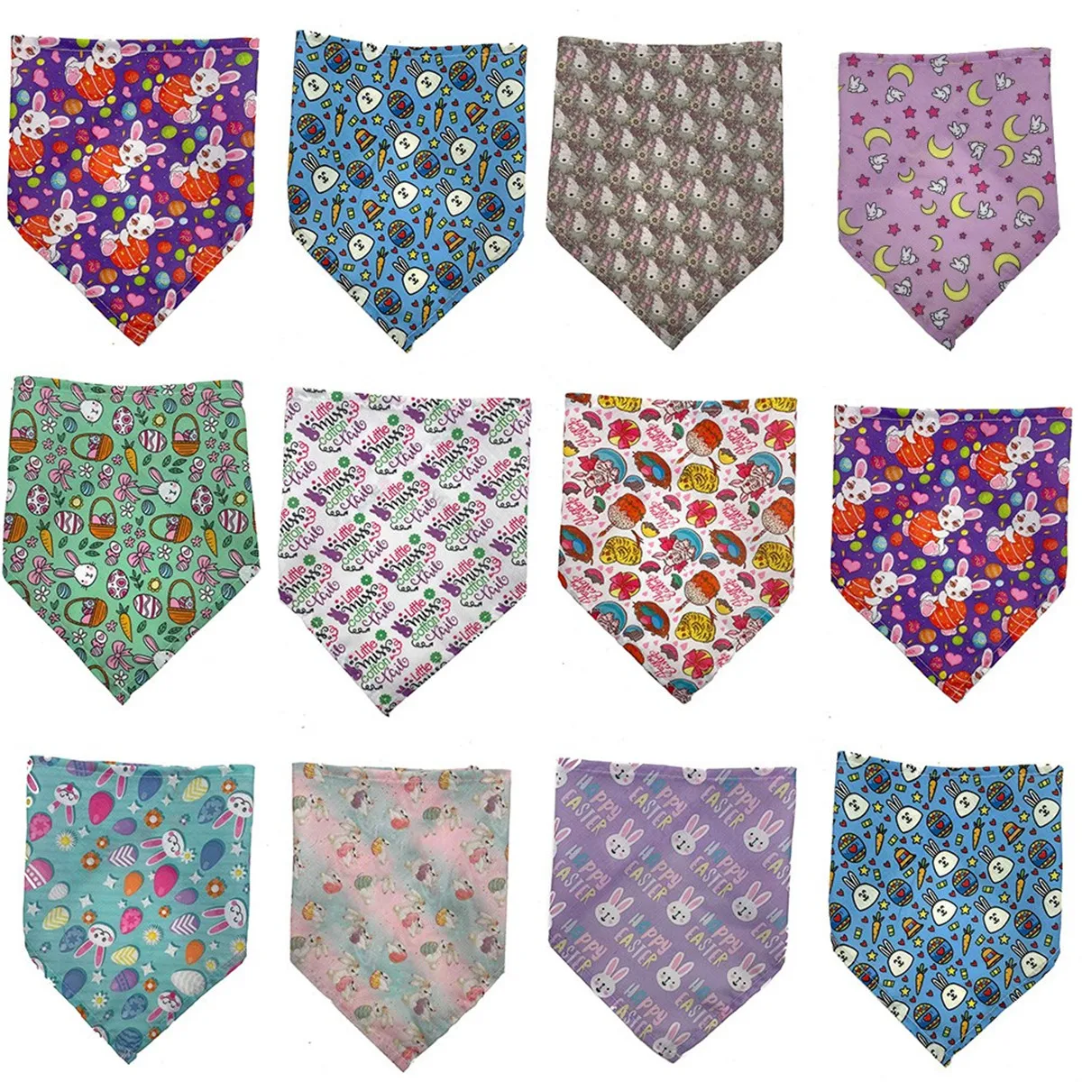 Easter Dog Bandana Dogs Accessories Bandanas Scarf Pet Supplies