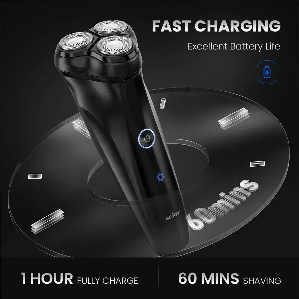 Sejoy Electric Shaver Hair Trimmer Set Razor for Men Hair Clipper Kit Cordless 5