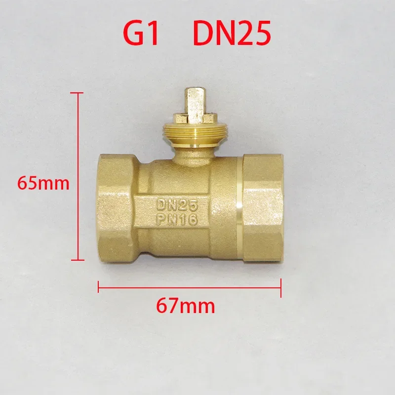 Brass Motorized Ball Valve 3-Wire Two Control Electric Actuator AC220V 3 Ways /2 Way DN15 DN20 DN25 DN32 DN40