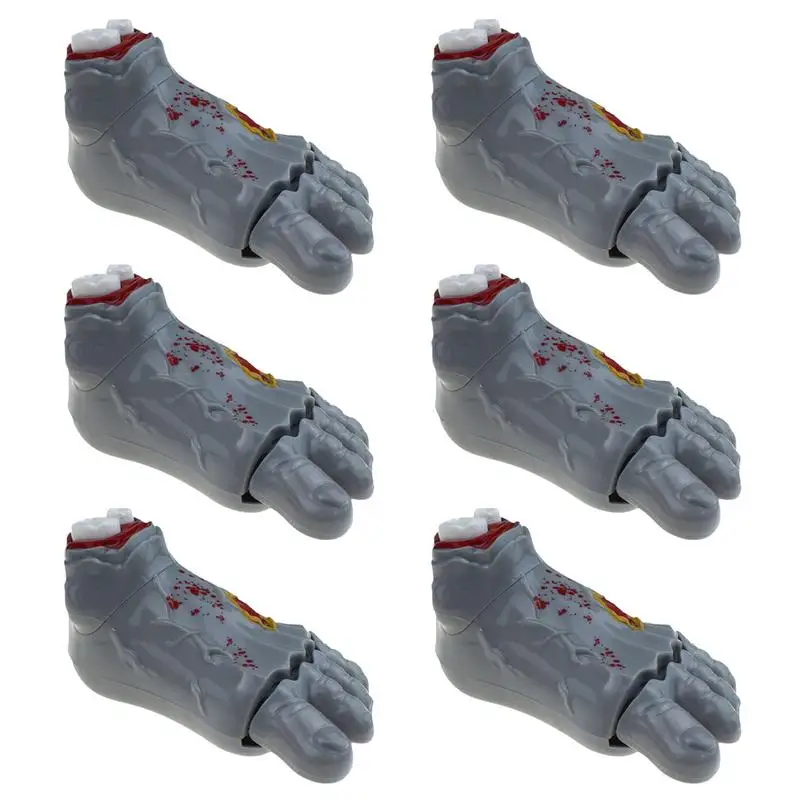 

Cute Halloween Toys 6pcs Ghost Feet Toys For Halloween Kids Reusable Hand Clockwork Toy Charming Halloween Wind-Up Ghost Toy For