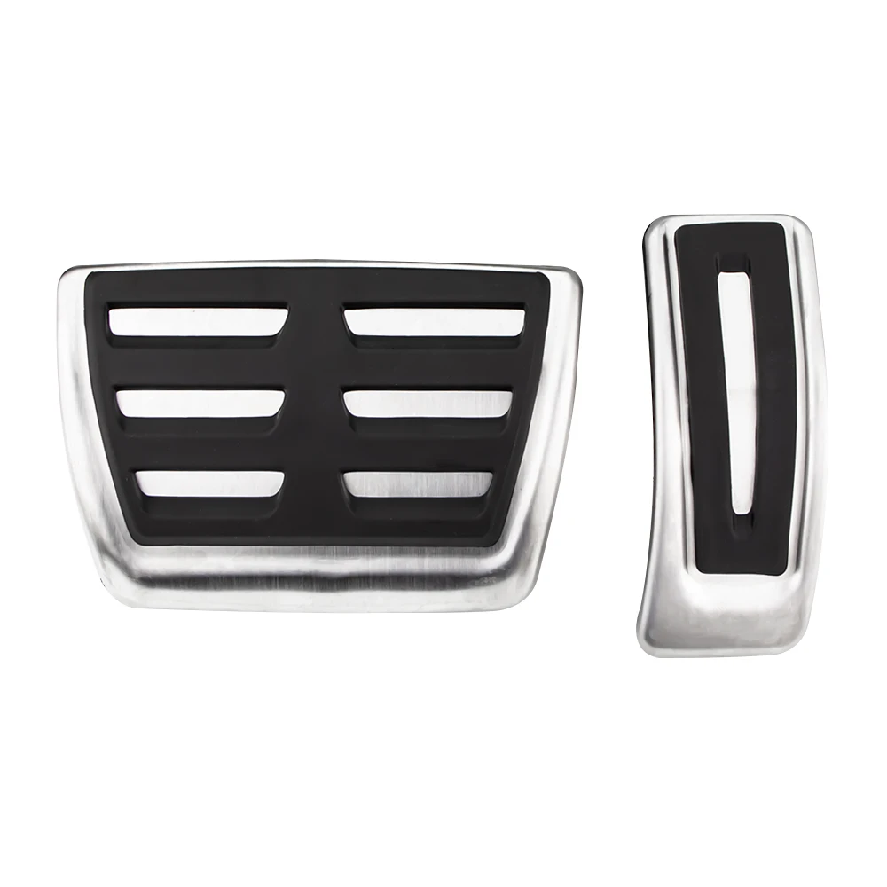 Audi A4 B9 A5 F5 Sedan Avant Sport Automatic Stainless Steel Fuel Brake Footrest Pedal Cover car accessories,car pedals,pedal cover,stainless steel pedal cover