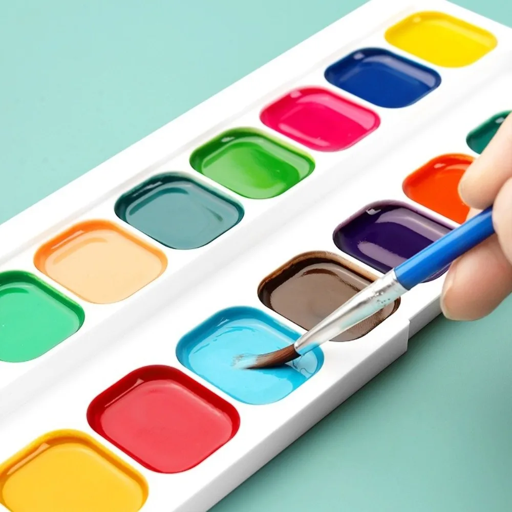 12/14/18 Color Semi-dry Solid Watercolor Paint Hand-painted Washable Watercolor Paints Solid Children's Painting Watercolor Set - 3