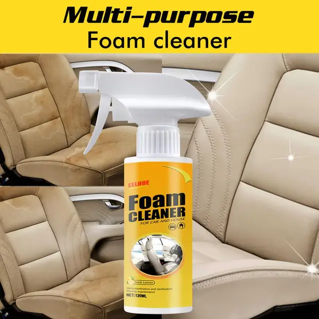 Car Upholstery Cleaner All Purpose Cleaning Solution No Flushing Car Foam  Cleaner Removes Stains Multi Functional Foam Cleaner - AliExpress