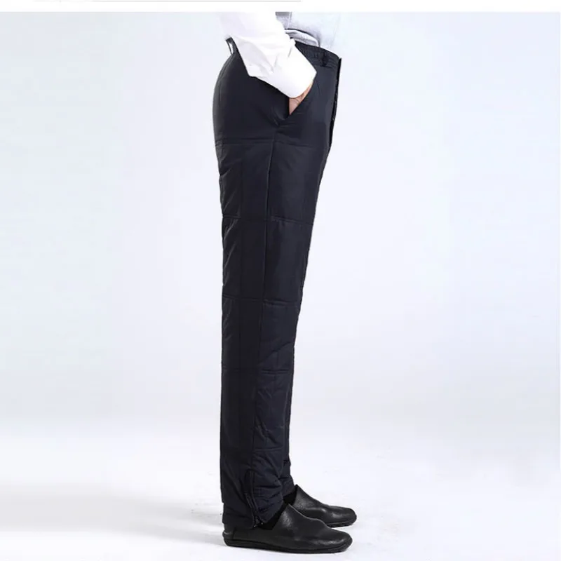 

Man Hot Sale Autumn High Hot Sale Warm 89%Down Trousers Elastic Waist Thick Puffer Pants Male Hot Sale Winter Windproof Capris