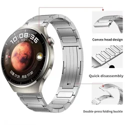 Luxury 22mm Titanium Breathable Watch Strap - Premium Bracelet Design for 22mm Width Band (Titanium color)