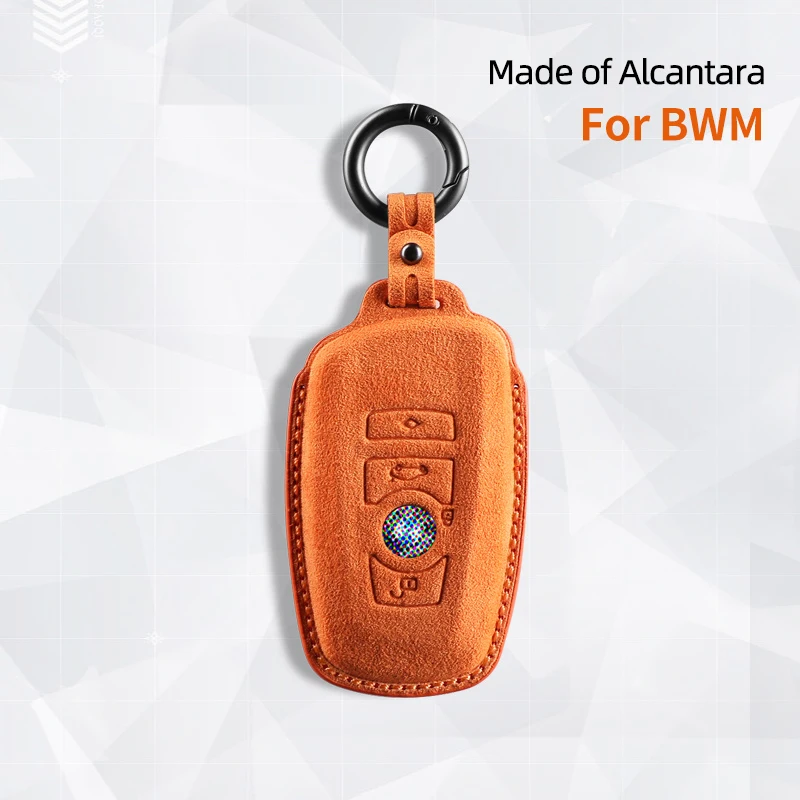 스웨이드 자동차 키 보호 쉘, BMW 3 4 5 시리즈 530i 550i 320i F20 F21 F30 F31 F25 F01 F02, 자동차 키 케이스 액세서리, 신제품