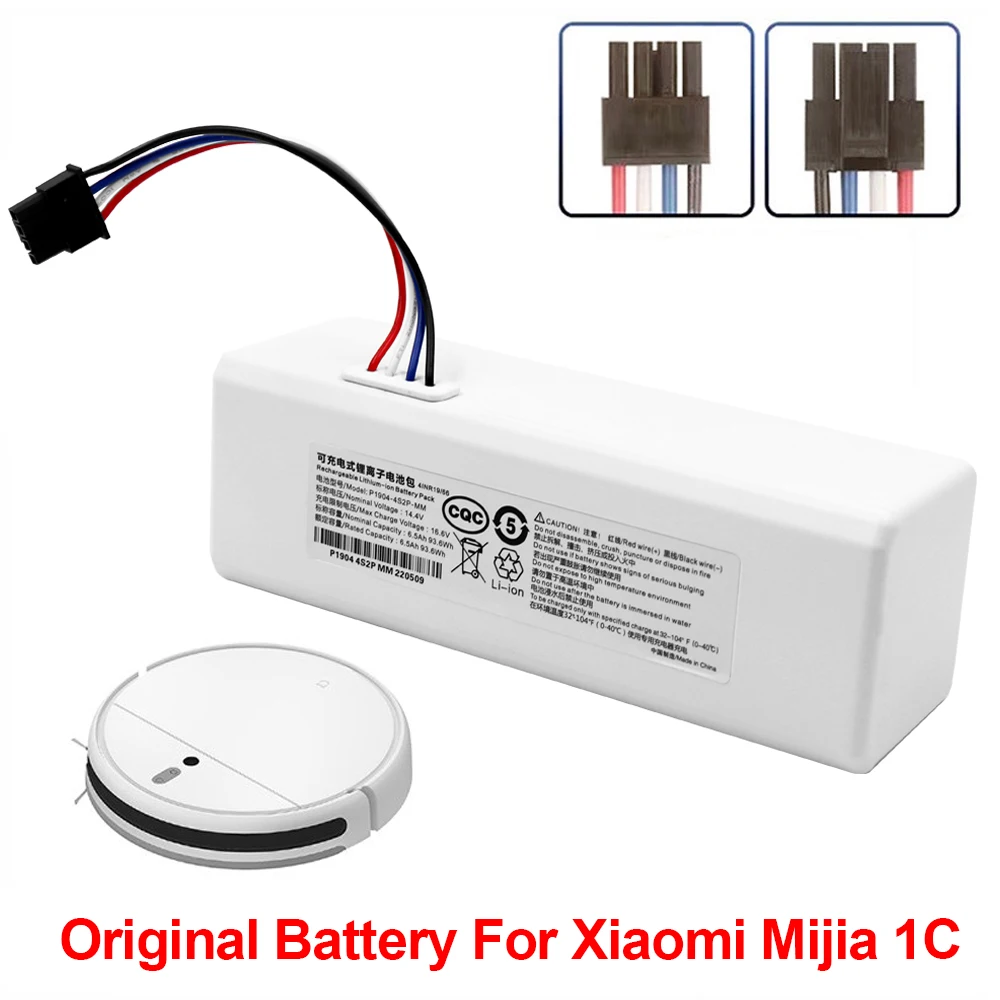 

14.4V 6500mAh Rechargeable Lithium-ion Battery, for xiaomi Mijia Mi Sweeping Mopping Robot Vacuum Cleaner 1C P1904-4S2P-MM