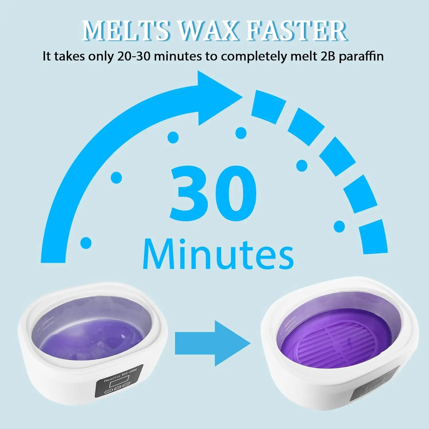 Paraffin Wax Heater Bath Wax Pot Warmer Beauty Salon Spa Smooth Soft Skin Care Wax Machine for Wax Melts Hand Foot Therapy Tool 3