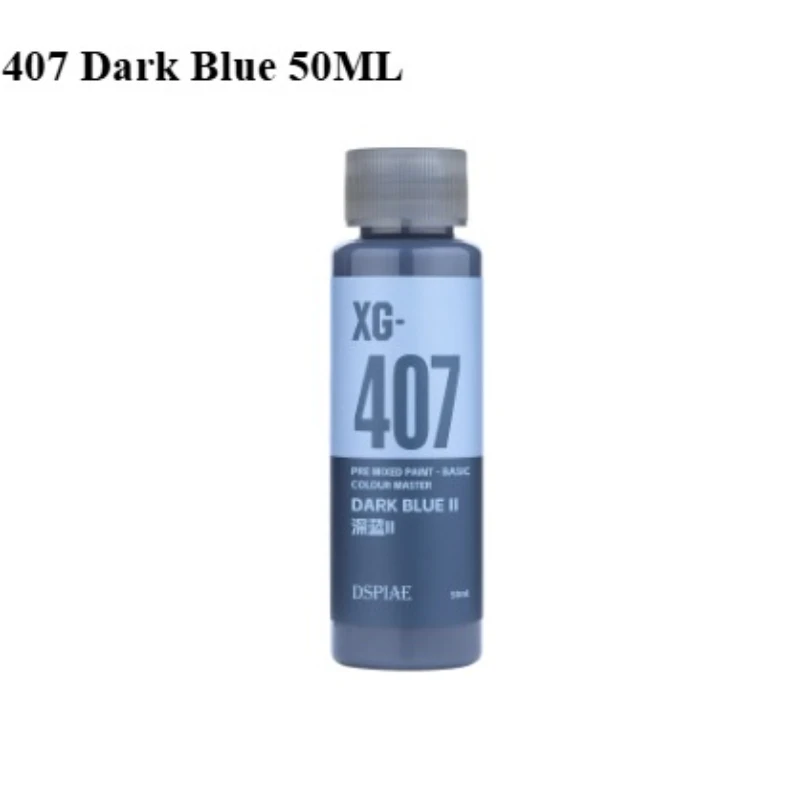 50ml Premixed Paint DIY Model Figurine Color-changing Coloring Water Based Paint XG Series Correction Coverage Premixed Paint