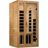 Sauna, 1-2-Person Low EMF FAR Infrared Sauna, Music System with Bluetooth Capability and Interior LED Control Panel, Sauna Room 1