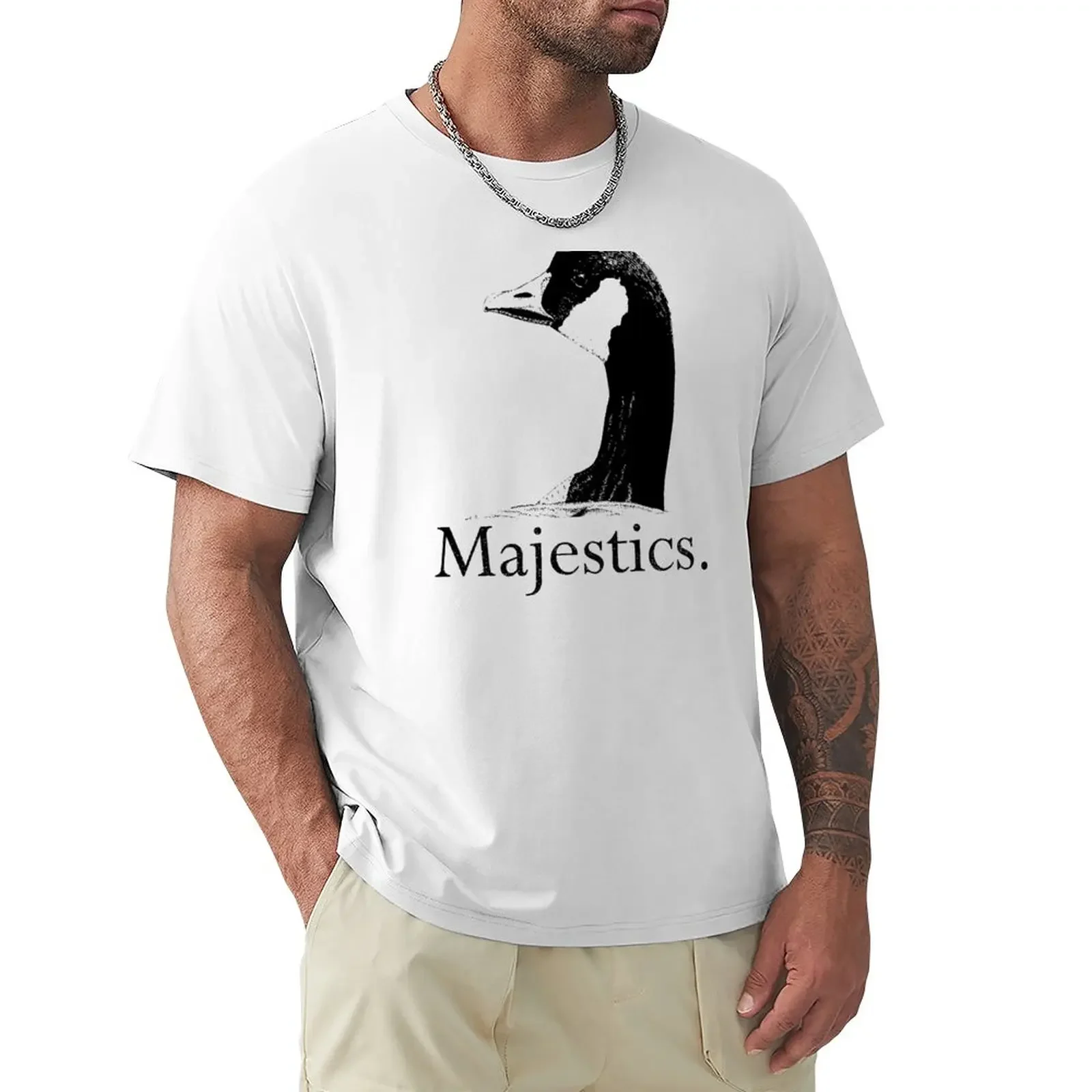 Majestics Canadian Goose - Funny Tv Quote - Canadian Tv T-Shirt Ragazzi Animal Print Magliette Da Uomo Oversize Casual Elegante