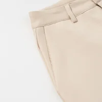 EDSA Women Straight Long Trouers High Waist with Belt Loops Solid Color Wide Leg Long Pants - Image 4