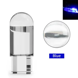 Premium LED Car Light Bulb - Canbus Glass COB 6000K, Multi-Color Options - 20 pcs (Blue)