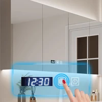 Bathroom Furniture Skin Sensor Bathroom Vanity Cabinet With Sink And Mirror Integrated Arc Washing Table Combination To Wash 3