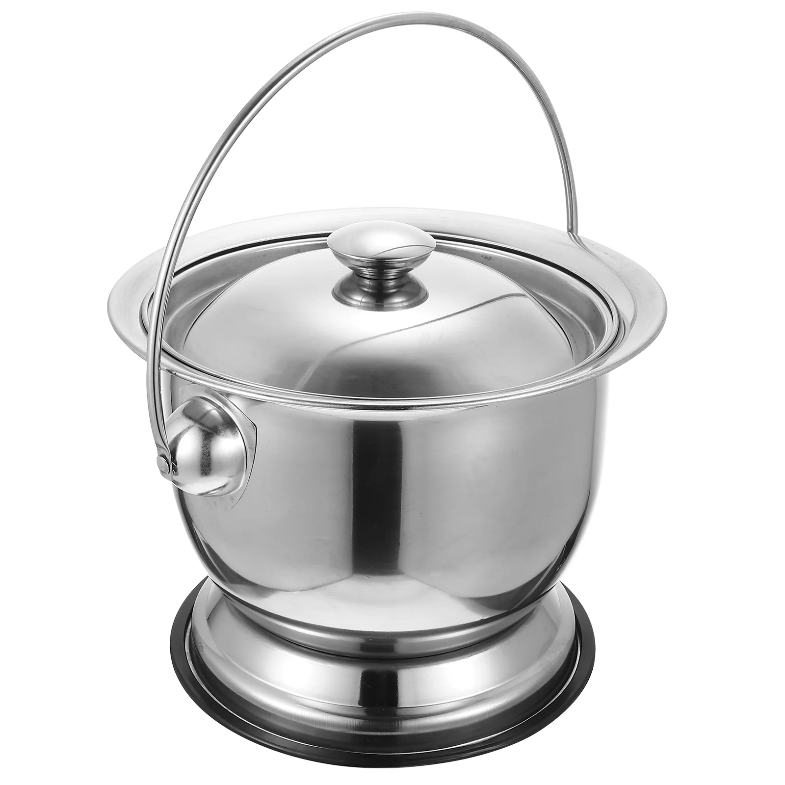 

Title: Doitool Chamber Pot Urinal Pail Pot Emergency Toilet Night Urine Bucket Stainless Steel Urinal Toilet