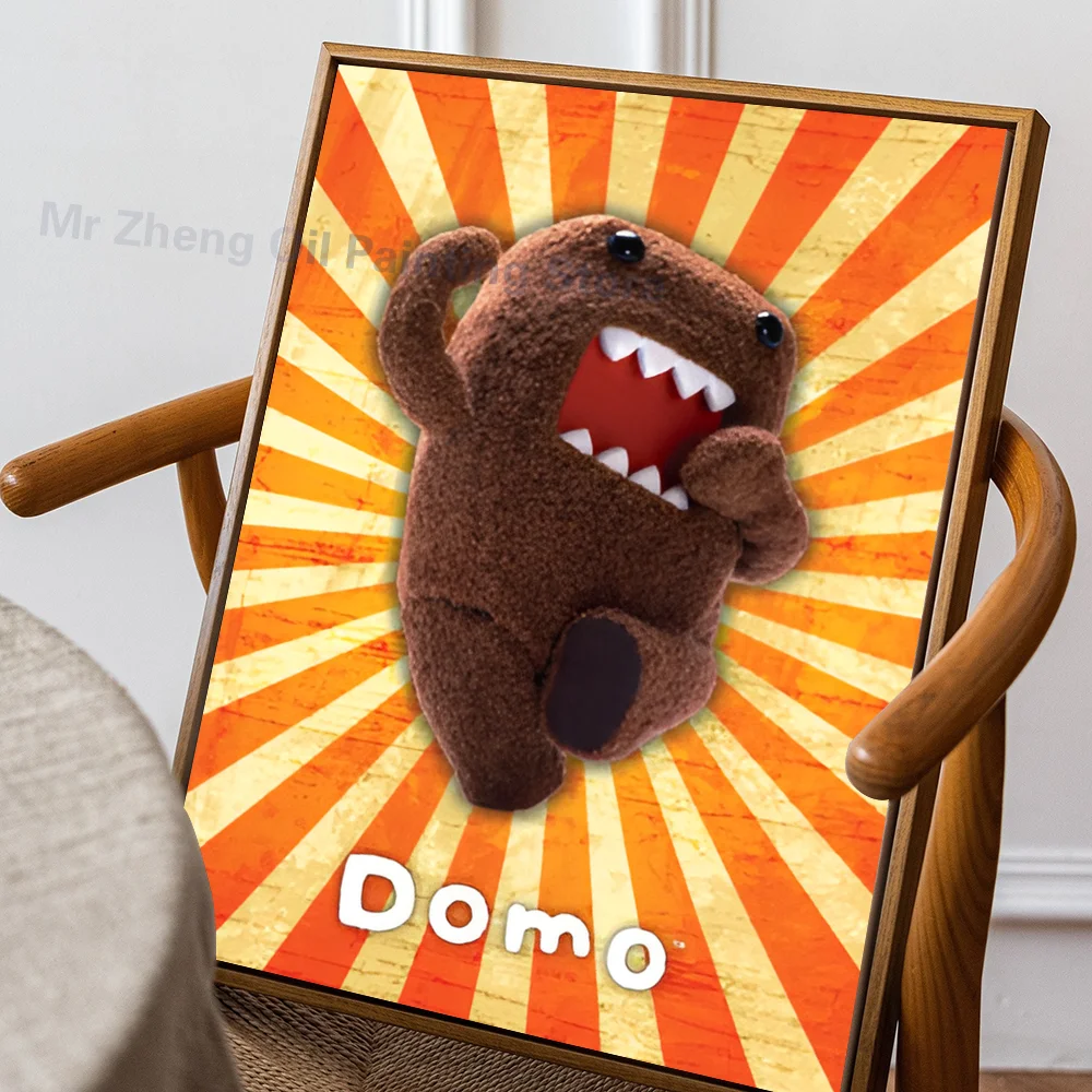 Niedliches Domo-Kun-Poster, selbstklebende Kunst, wasserfester Papieraufkleber, Kaffeehaus, Bar, Zimmer, Wanddekoration – Detail 16