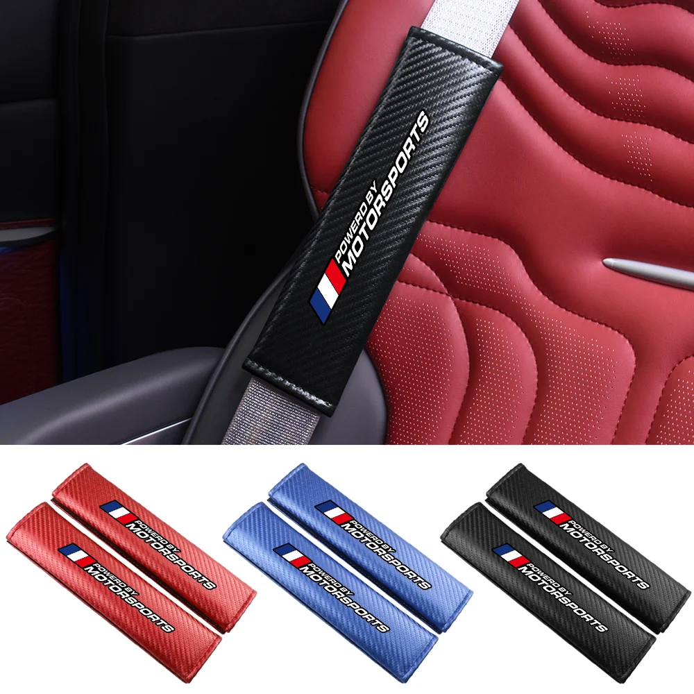MOTORSPORTS Carbon Faser Auto Sicherheitsgurt Schulter Abdeckung Schutz Sicherheitsgurt Pad Für Renault Clio 3 4 Laguna 2 Megane 2 3 4 Duster – Detail 4