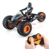 Dual Mode Deformation High Speed Remote Control Motorcycle 30Mins Cool Lighting And Sound Effect 360 ° Rotating RC Tricycle Car 4