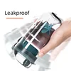 400ML Shaker Bottle with Ball BPA Free Plastic Protein Shakes Leakproof for Powder Workout Gym Sport 5