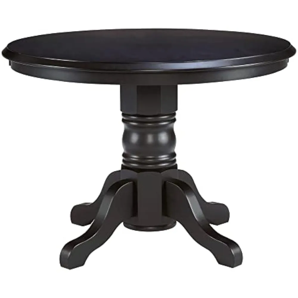 

Classic Black 42" Round Pedestal Dining Table by Home Styles