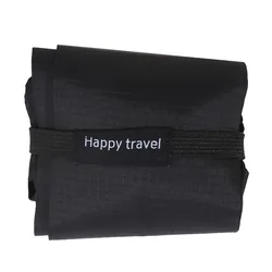Durable Foldable Tote Bag - Eco - Friendly Reusable Shoulder Shopper (Black)