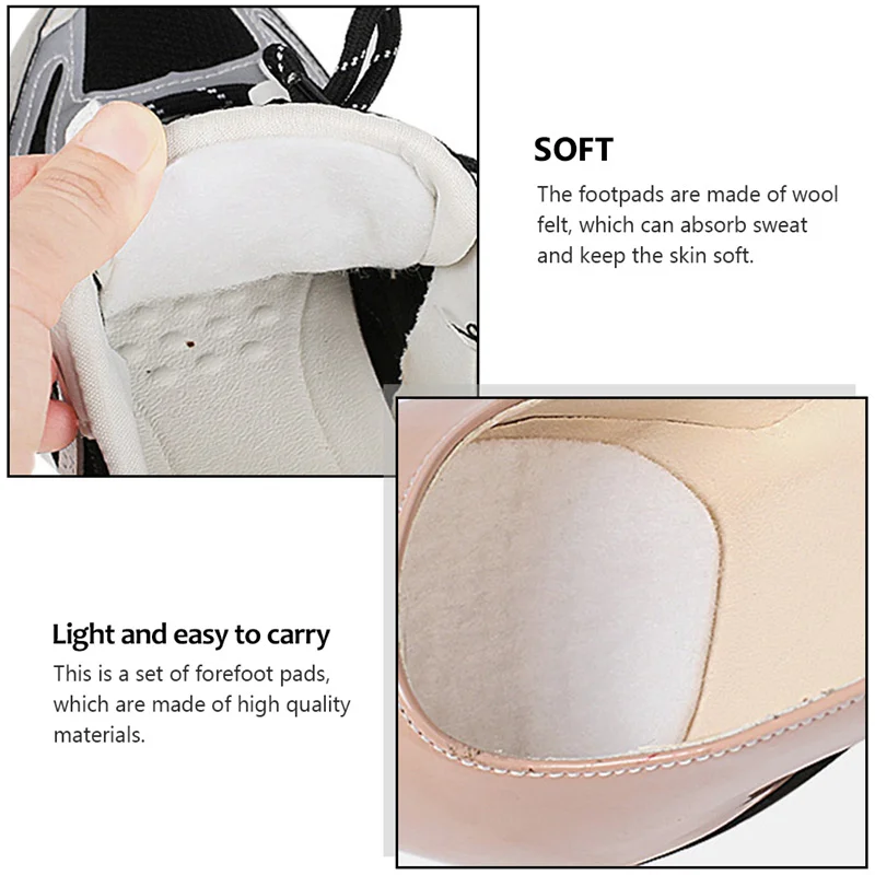 Felt Forefoot Pads for Sports Shoes