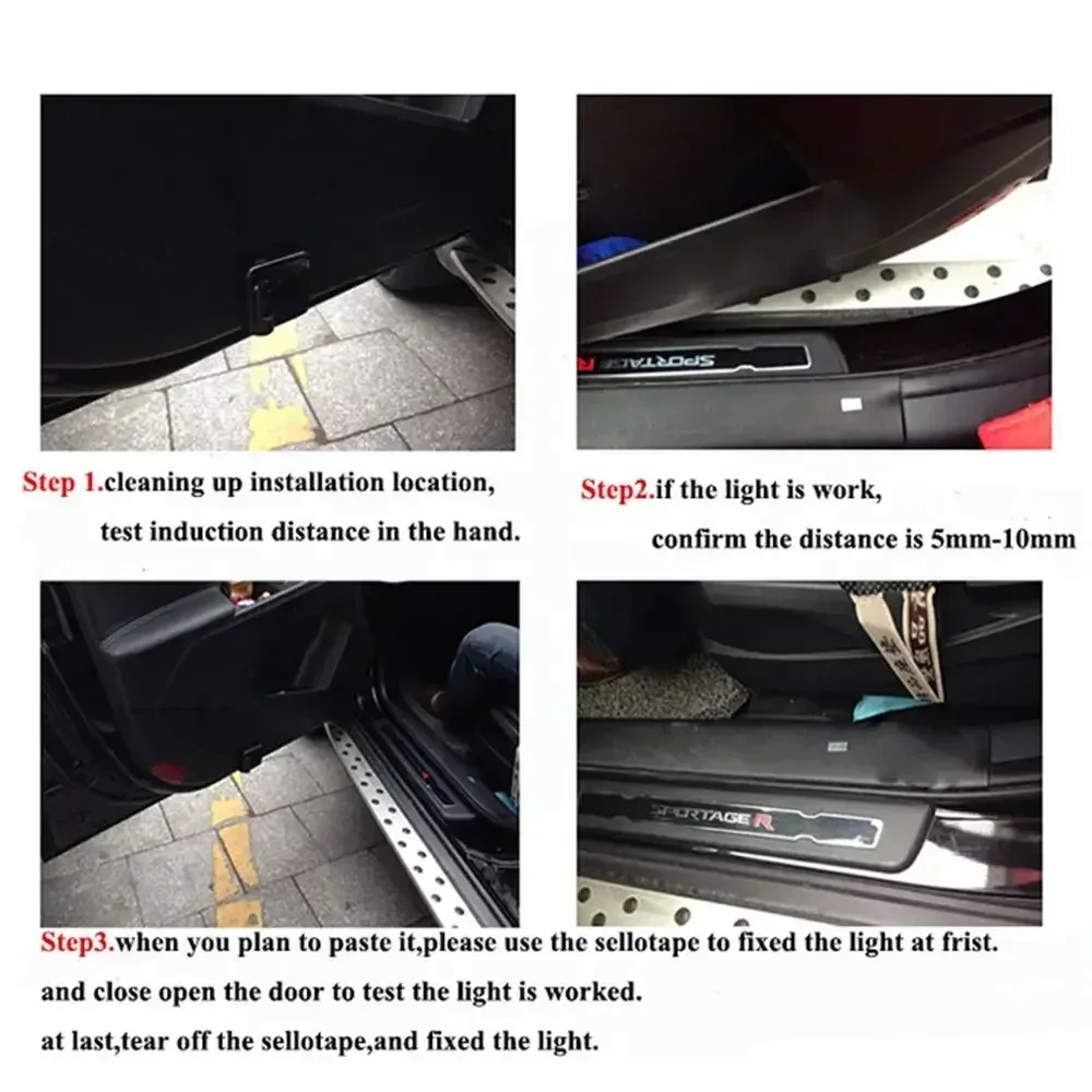 2PCS Wireless Car Light Bat Logo Door Decor Shadow LED Welcome Laser Projector Lamps Car Interior Light Accessories Ornaments