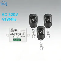 433Mhz Universal Wireless Remote Control Switch 110V 220V 10A Relay Mini Receiver Remote Control For Home Led Light Lamp