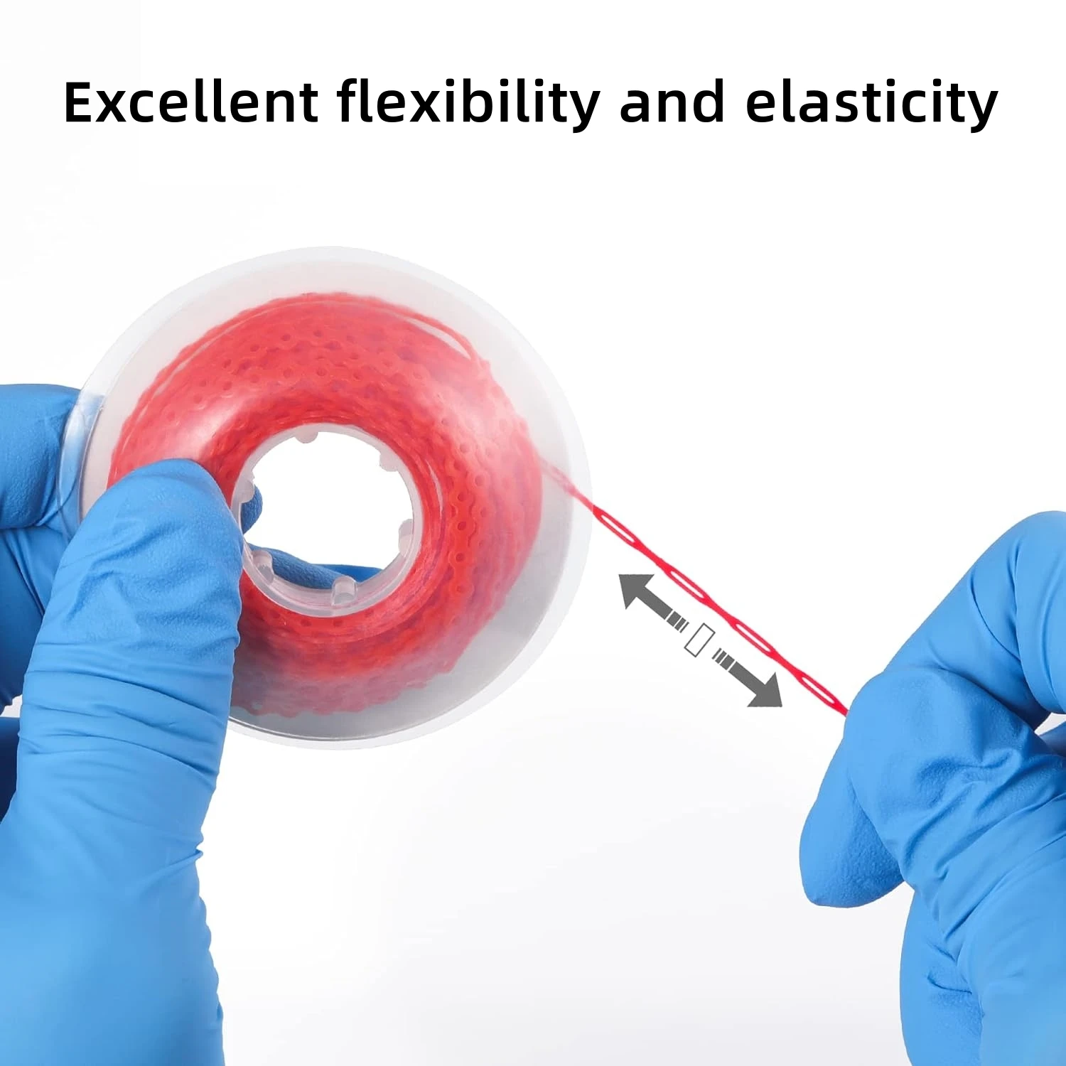 Trapano Odontotecnico Catena Elastica Ortodontica Trasparente, 1 Rotolo Continuo - Per Apparecchi Dentali, Chiusura Spazi Paul Chain - Foto 13