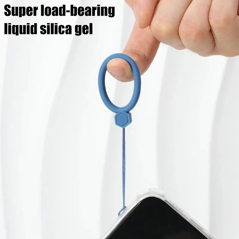 Silicone Wrist Strap Lanyard - Finger Ring Anti-Lost Phone Accessory