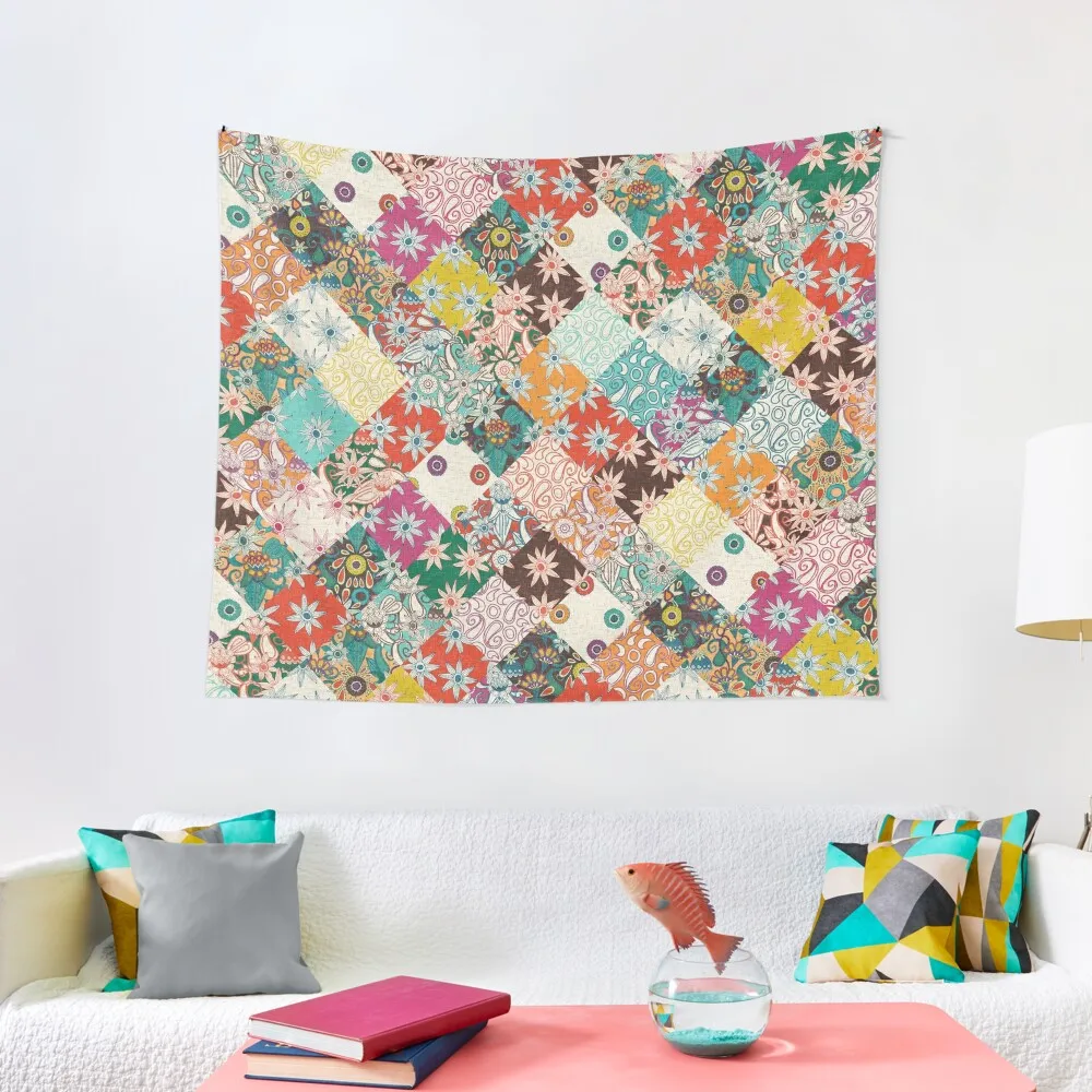 

sarilmak patchwork Tapestry Bedroom Wall Carpet Bedroom Decor Aesthetic Hanging Wall Tapestry