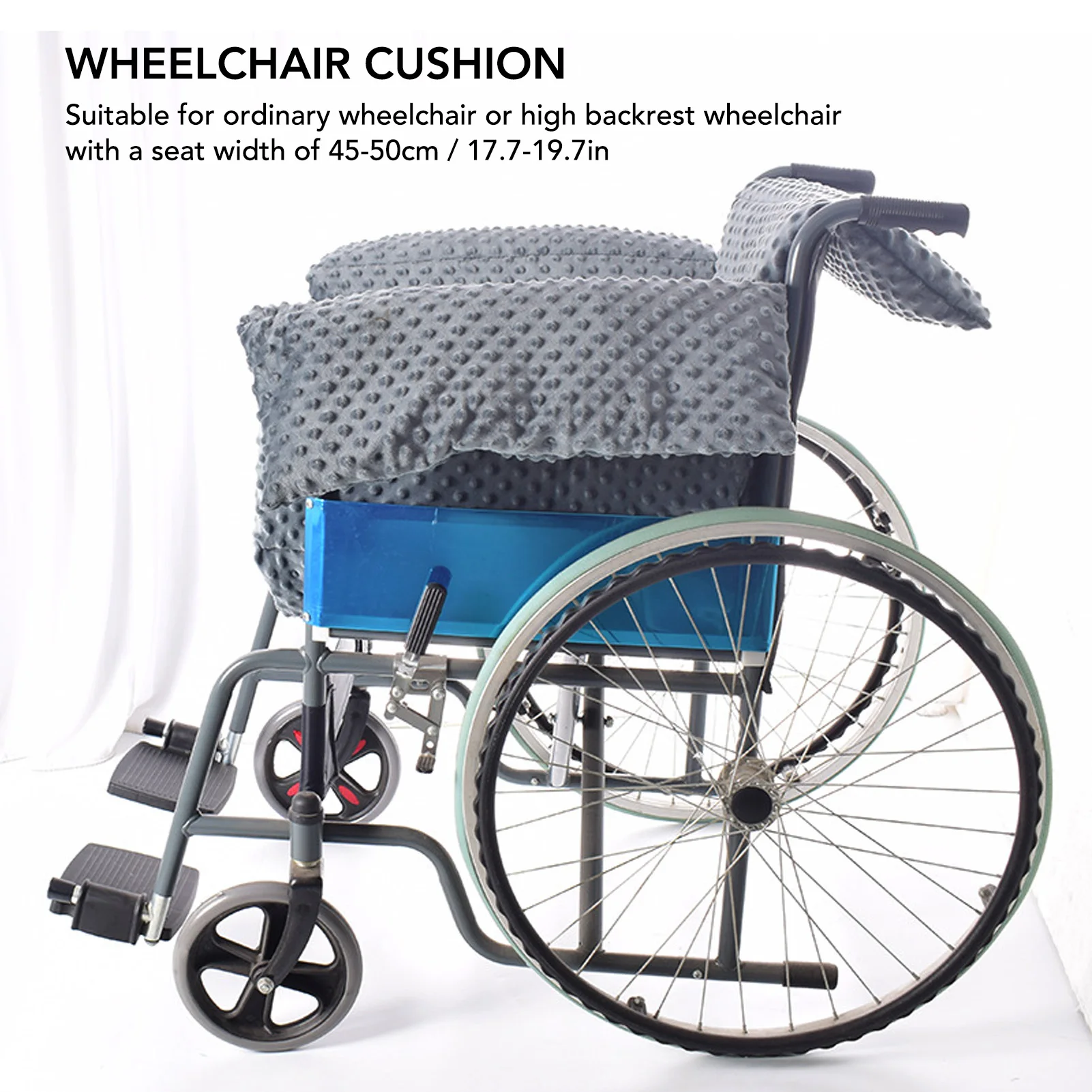 Adjustable, Soft, and Warm Wheelchair Cushion Set with Slip-Resistant Backrest - Tailored for Elderly Patients as a Posture Corrector