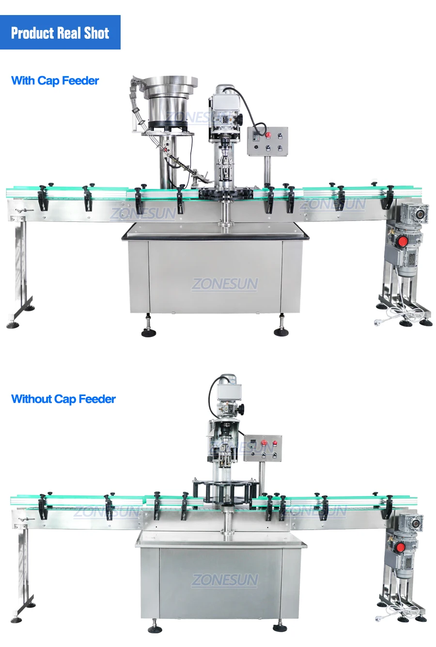 ZONESUN ZS-XG440C Automatic Ropp Aluminum Cap Crimping Capping Machine