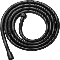 Durable Black Stainless Steel Flexible Shower Hose - Long Extension - 150cm (Black)