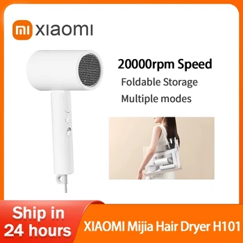 XIAOMI MIJIA 접이식 음이온 헤어 드라이어, H101 음이온 헤어 케어, 전문 빠른 건조, 가정 여행, 휴대용 헤어 드라이어