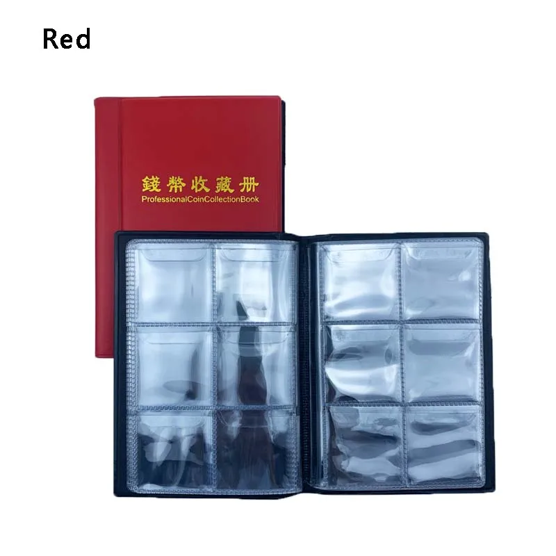 Coins Collection Album coins collection album 60 Piece/Coin Storage Book Can Put less than 40 mm Coins have Anti-slip cover Coin Hold Book 6 Grids/page