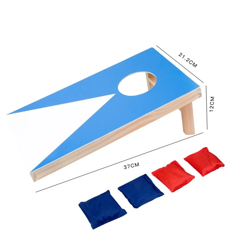 Cornhole Game Set With 4 Bean-Bags - Great For Indoor & Outdoor Play,Perfect Bag-Toss Game For Your Child 6