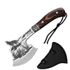 Outdoor stainless steel high hardness fire axe, household bone chopping axe, camping portable logging survival axe 6