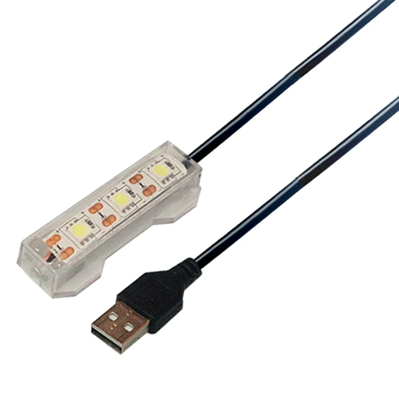 어항 조명 플라스틱 소형 수족관 식물 조명, USB LED 데스크탑 어항 램프, 수족관 조경 장식 램프 액세서리