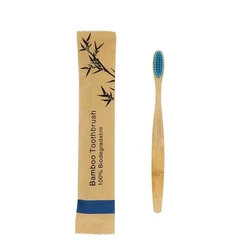 Eco - Friendly Bamboo Toothbrush Set (10Pcs Blue)